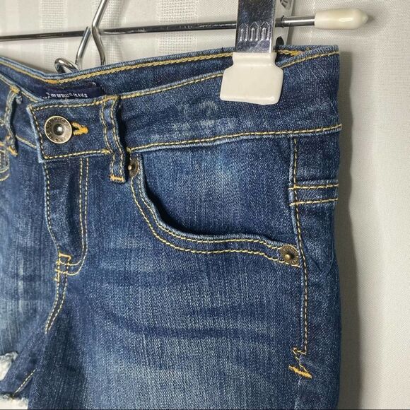 Lucky Brand Riley Short Raw Hem Denim Shorts Size 10 Girl's Summer Cotton Blend - Picture 3 of 10